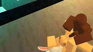 shy bunny slut pounded by monster big black cock in roblox condo