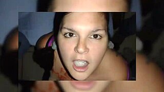 bbw slut celebrates birthday with outdoor bukkake blowbang from party crowd