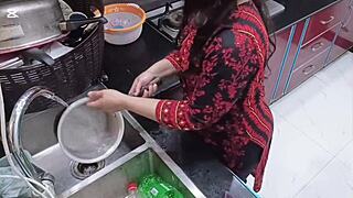 i-i mean, pakistani maid gets fucked hard in kitchen