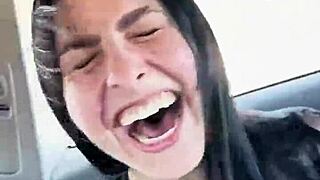 Venom And Kaitlyn Katsaros Suck Deepthroat Gag On Beach In Costumes