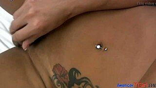 Sunkissed Shemale Teases with Her Pulsing Wang