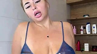 wanna grab these elastic saggy heavy natural tits before they jump out?