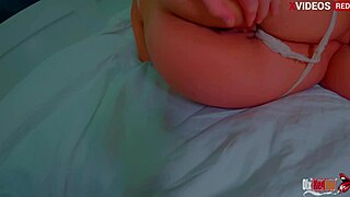 old stepmom's tight waist big ass ready for deep anal pounding and creampie