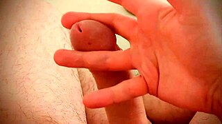 bigdickduder strokes monster cock in steamy bathroom bath wank shower