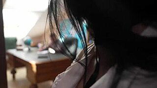 Ukrainian teen secretary's first anal with boss's monster cock at work