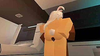 shy bunny slut pounded by monster big black cock in roblox condo