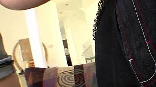 A flexible blonde slut's cunt wrecked deep by massive black cock