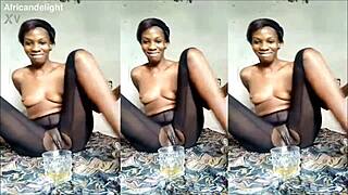 I'm Milf Nikkie fucking huge eggplant and tasting my squirt