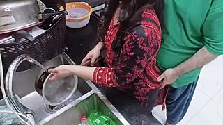 i-i mean, pakistani maid gets fucked hard in kitchen