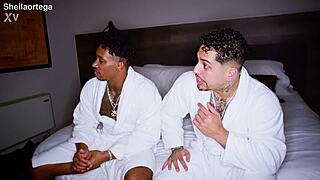 Sheila Ortega Deepthroats Snake's Huge Cock in Lingerie