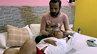 hot indian bhabhi punam rides servant's cock in juicy bedroom creampie