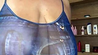 wanna grab these elastic saggy heavy natural tits before they jump out?