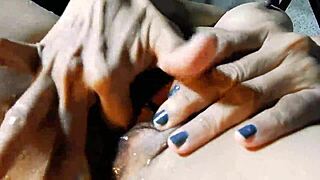milf masturbates shaved pussy outdoors at vrpussyvision pool 😏💦
