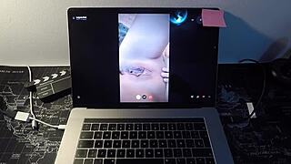 Leyva Hot's fat shaved latina ass shakes on webcam as fan creampies her bbw milf pussy