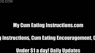 jerk off for me then slurp every drop of your cum, slave?