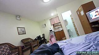 Watch this hairy Asian's tight pussy stretch around massive cock till creampie drip.