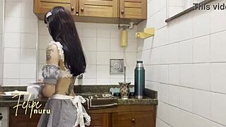 the maid cleaned everything so well it got me so horny
