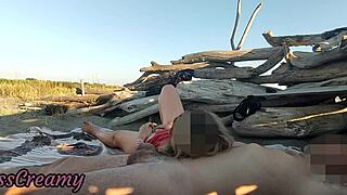 stranger caught stepdad groping my pussy on beach jerked him off misscreamy