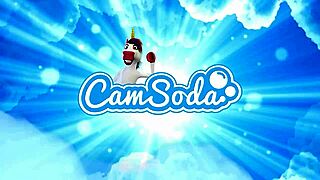 This petite latina coed fingers her hairy pussy on webcam till squirting orgasm