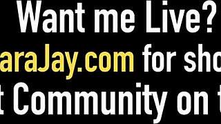 god i'm so horny sara jay stripping undies for wet pussy play