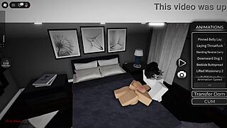 Roblox Slut Rides Dick Deep While Boyfriend Plays Fortnite!