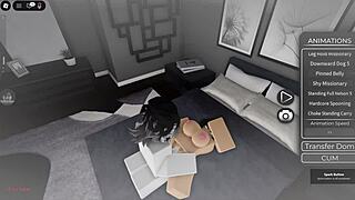 Roblox Slut Rides Dick Deep While Boyfriend Plays Fortnite!