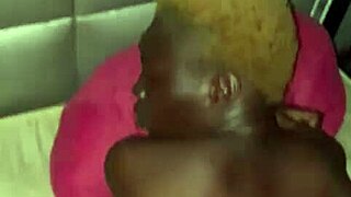 Bent over in underwear, feel Olamay take this hard doggystyle pounding?