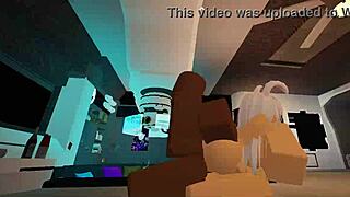 shy bunny slut pounded by monster big black cock in roblox condo