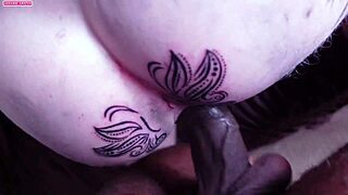 lorrany's tattooed ass gets fucked hard after fingering