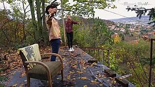 behind the scenes petite gina gerson fucks pussy outdoors