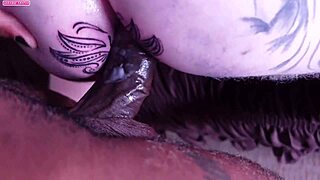 lorrany's tattooed ass gets fucked hard after fingering