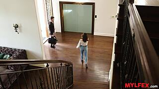 Housewife sneaks away to de-stress with sister's husband casually