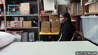 blonde teen katya rodriguez blows undercover santa in shop