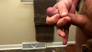 Watch this guy stroke to a slow motion orgasm blast