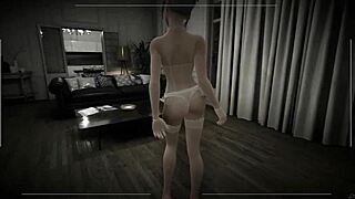blonde lingerie tease in voyeur angels awakening play part 3