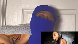 whoa my wet ebony pussy squirts hard with eyes rolling in orgasmic bliss... damn