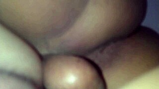 Hey hubby waits in living room while i take friend's huge cock doggystyle creampie