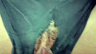 doggy creampie fills pretty girl's tight shaved pussy