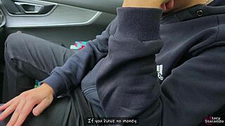 Cheating in Taxi Backfires as Femdom Driver Plants Pussy on His Face