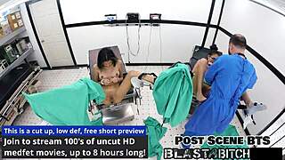Stepsis Aria Nicole nurses in latex gloves spreading for creampie pov 😏👩‍⚕️💦