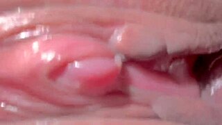 milf's shaved pussy fingered close-up 331 days post virginity loss