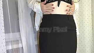 Secretary Lammy Pixel getting super naughty at work 😈💋