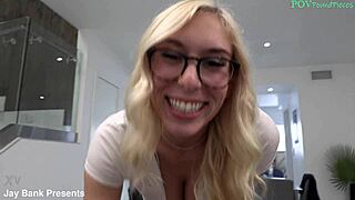 damn kay lovely big titty blonde creampied hard pov jay bank smash