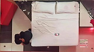 Hidden cam catches old cuckold wife fucking hard under pov roof