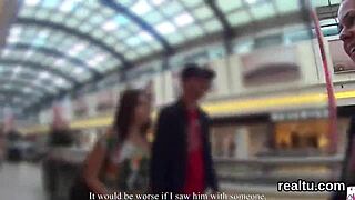 My adorable Czech kitten tempted in mall for POV fuck