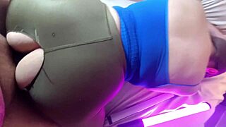 latina wife in leggings fulfills fetish with husband's friend anal fucking raw for cash