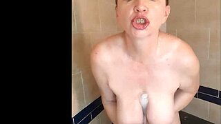 WOW! MATURE MILF RIDES DILDO Between HUGE TITS in Hot COMPILATION!
