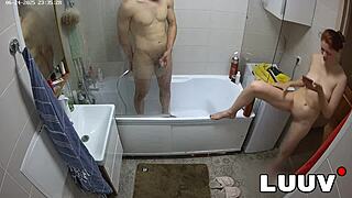 foxy and esteban debut in shower sex