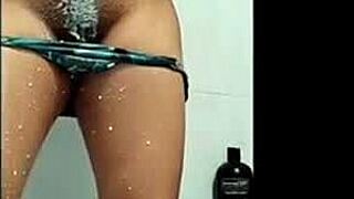 hot spanish pregnant beauty flashes her natural tits in homemade video