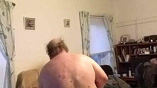 62 year old buzzes vibrator deep in tight ass